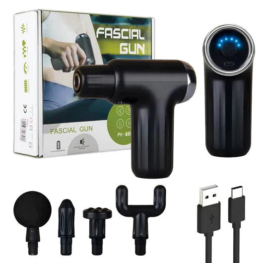 MUSCLE MASSAGE GUN WITH 4 HEADS