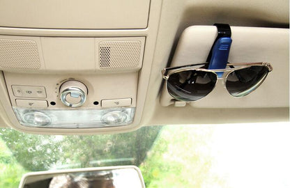 Car Sun Visor Glasses Sunglasses Ticket Receipt Card Clip Storage Holder