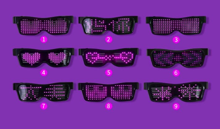 Multicolor Party LED Glasses Dynamic Flashing LED Glasses